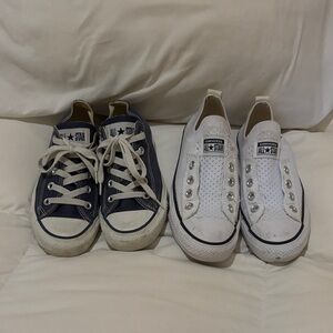 Converse All Star Sneakers - Blue and White Duo